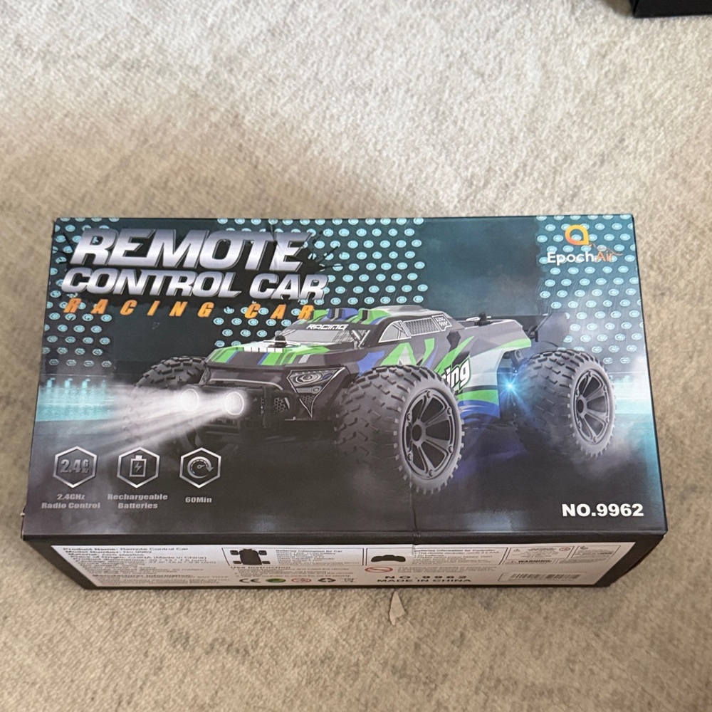 Remote Control Car Racing Toy - Black, Green, Blue NWT